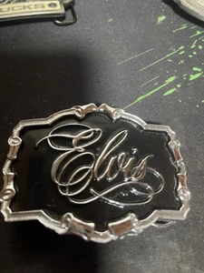 Vintage Elvis Presley Memorial Belt Buckle - Picture 1 of 15