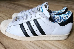 ADIDAS SUPERSTAR 80S X HAVE A GOOD TIME SNEAKERS MENS SIZE 11 3 STRIPES WHITE - Picture 1 of 13