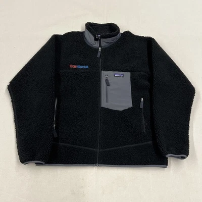 Chaqueta Patagonia Hombre Talla L Negra Retro X Polar Pila Profunda Sherpa Bordada Foto 1 de 4