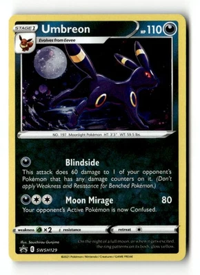 Umbreon - Holo SWSH: Sword & Shield Promo Cards SWSH129 NM Pokémon TCG - Image 1 of 2