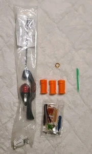 Lanzador de señuelos de lana Chuck caña de pescar con bobbers y kit de aparejos con resorte - Imagen 1 de 23