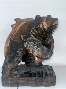Japanische Holzbär Braun Hergestellt Hokkaidō, Japan. 28x18 X 38 cm Top 💥👍 - Bild 1 von 23