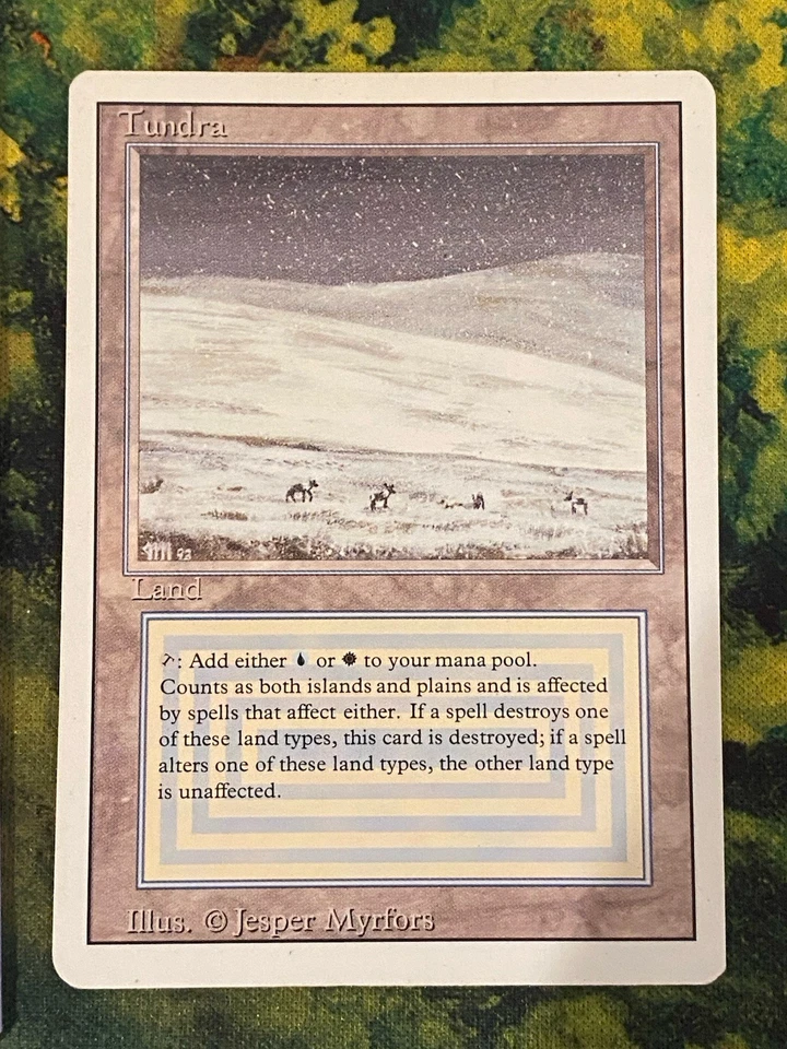 TUNDRA REVISED MTG MAGIC THE GATHERING LIGHT PLAY - Image 1 of 4