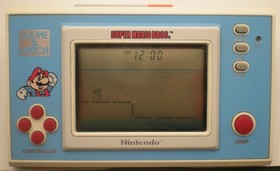 Vintage 1988 Nintendo Game & Watch Super Mario Bros Handheld Game working ym-105