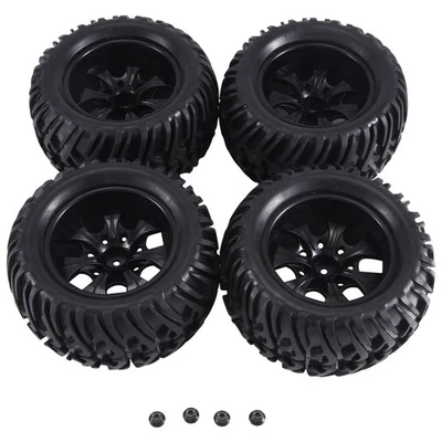 4 StüCk 125 mm 1/10 Short Course Truck Reifen Radreifen 12 mm Sechskant für3543 - Bild 1 von 4