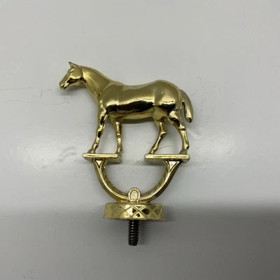 Vintage Gold Tone Trophy Topper Ornament Horse DIY Craft 3.5” - Image 1 of 3