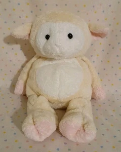 Ty 2003 Pluffies Shearly Cream & White Lamb Stuffed Beanbag Sheep Plush 9” #2 - Picture 1 of 7