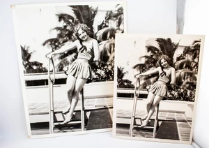 ORIGINAL HOLLYWOOD SEXY NANCY CARROLL POOL PRODUKTIONSFOTOS von 1931 selten - Bild 1 von 4