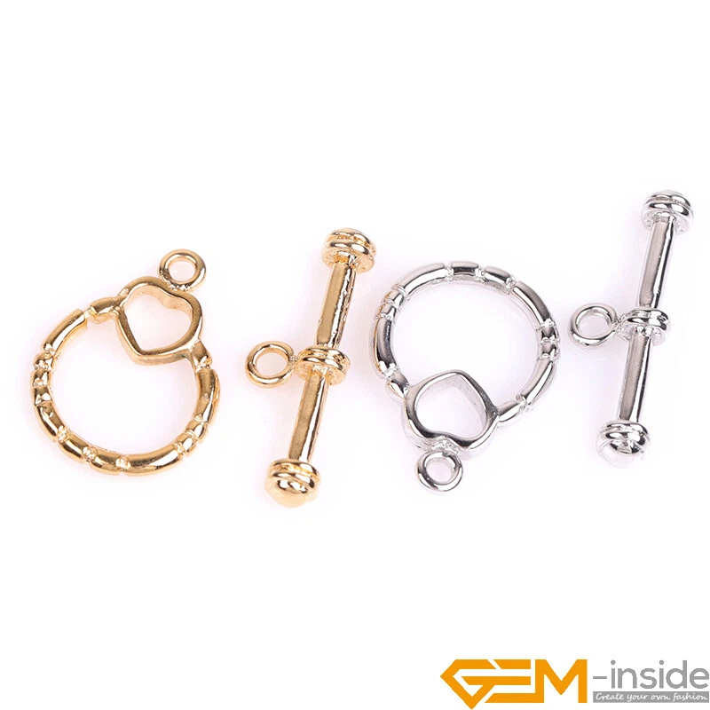 Toggle Claddagh Heart 14K Gold Filled Clasps Bracelet Jewelry Making Closures - Image 1 of 4