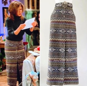 Extrem seltener Vintage 70er Boho Maxi Rock ASO Rachel Green in Friends Gr. XS - Bild 1 von 11