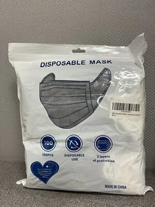 Nichtmedizinische Einwegschutzmasken durch Maskierung - schwarz, grau, glitzernd - Bild 1 von 7