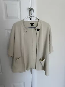 Vintage Tally Ho Cardigan Women’s Medium Open Design With Single Button Pockets - Picture 1 of 17