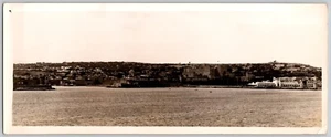 vintage panoramic photo Greece seascape cityline coastline 10 x4 " - Picture 1 of 2