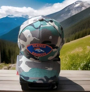 Denver Broncos Green Camo Hat Cap. Adjustable. Comfort and style. Look - Picture 1 of 3