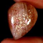 15.90Cts.100%Natural Golden Sunstone Pear Cabochon 15x19x7mm Loose Gemstone