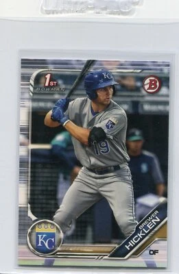 2019 BOWMAN 1ST RC BREWER HICKLEN KANSAS CITY ROYALS ROOKIE - 4106 - Image 1 of 2