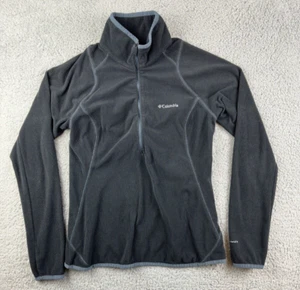 Columbia Sweatshirt Youth Girls Small Black Omni-Wick 1/2 Zip Pullover - Picture 1 of 11