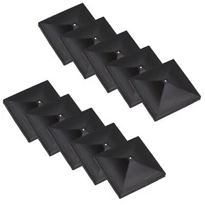 Tapas de poste de valla de plástico para postes de valla 75 mm x 75 mm cubierta protectora negra - Imagen 1 de 26