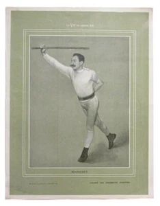 1903 Boxing Mainguet Vintage La Vie au Grand Air Magazine 10x14 Insert Photo - Picture 1 of 1