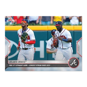 Atlanta Braves - 2022 MLB TOPPS NOW Card 337 11 straight wins Ronald Acuna Jr - Picture 1 of 2