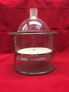 Vintage Pyrex Heavy Duty Glass Vacuum Desiccator with Ceramic Plate - Complete - Bild 1 von 9