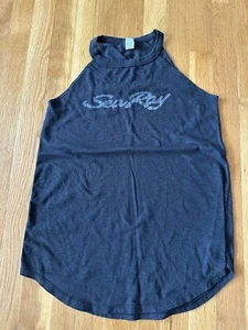 Searay Boats Women's Tank Top Gray White Distressed New - Picture 1 of 4