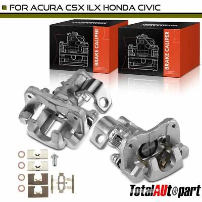 2x Pinza de freno con soporte trasero para Acura ILX 2013-2018 Honda Civic 2006-2015 Foto 1 de 4