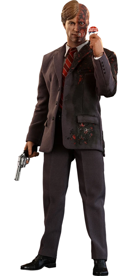 Hot Toys MMS546 Batman The Dark Knight - Two-Face (Harvey Dent) 12" Collectible Action Figure