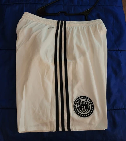 Men's Adidas Adizero Philadelphia Union Gray with White Stripes Shorts M Cover