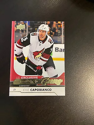 2017-18 Upper Deck Series 2 Kyle Capobianco Young Guns UD Exclusives /100 - Image 1 of 2
