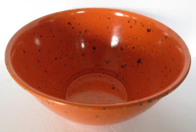 Rachael Ray Garbage Bowl Melamine Orange Confetti Speckled 10" Mixing Bowl - Image 1 of 4