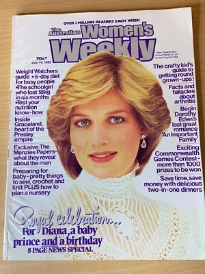 The Australian Women's Weekly Magazine July 14 1982 Diana Princess Of Wales - Image 1 of 2