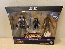 THOR ROCKET RACCOON GROOT 3-Pack 6  Figures Marvel Legends Avengers Infinity War