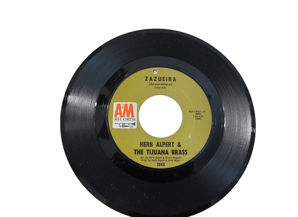 45 RECORD - HERB ALPERT - ZAZUEIRA - Image 1 of 1