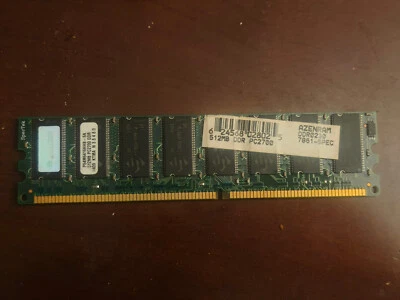 512mb ddr1 pc3200 azenram ddr0330 desktop ram memory - Image 1 of 2