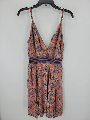 Vestido Miss Me Mujer Mediano Doble V Cintura Calada Boho Sin Mangas Solero Foto 1 de 4