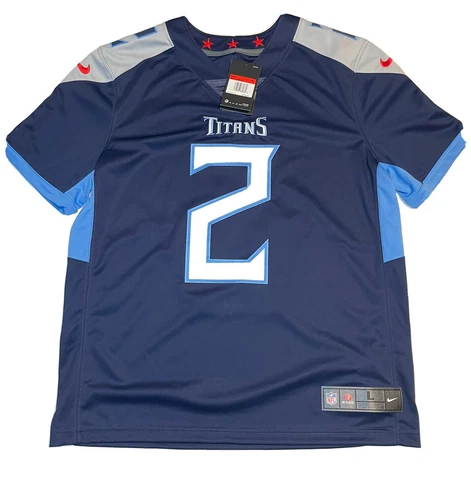 Tennessee Titans Nike Julio Jones Authentic Stitched Jersey Size Large Cover