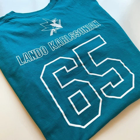 NHL San Jose Sharks - Star Wars Night - Lando Karlssonian # 65 - SGA TShirt - XL Cover