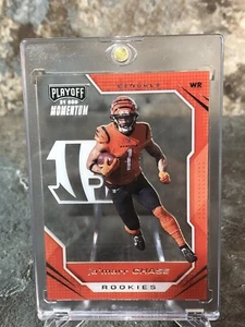 Jamarr Chase 2021 Chronicles Playoff Football Momentum Acetate Rookie RC #PMR-5 - Bild 1 von 2
