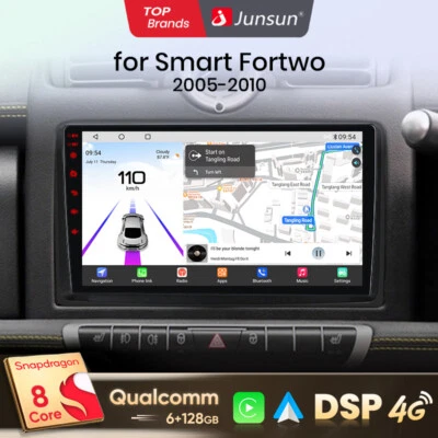 6+128GB Android13 Für Smart Fortwo 451 2010-2015 Autoradio GPS Navi CarPlay DAB+ - Bild 1 von 4