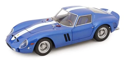 KK Scale 1:12 FERRARI 250 GTO BLUE METALLIC & WHITE 1962 - KKDC120122-BW - Immagine 1 di 4