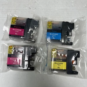 Brother LC1033PKS, LC-103, Ink 4 Packs, Cyan, 2 Magenta, Yellow - Picture 1 of 2
