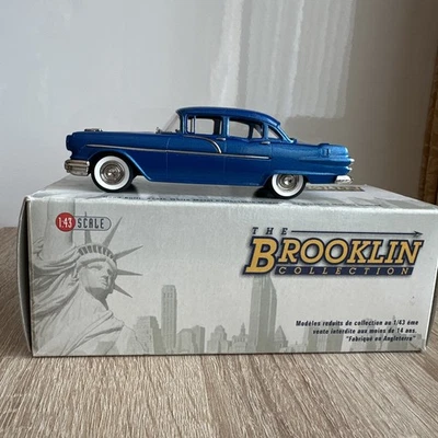 Pontiac Chieftain 860 1956 Brooklin escala 1/43 BRK137 - 1956 sedán de 4 puertas azul metálico Foto 1 de 4