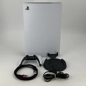 Sony PlayStation 5 Disc Edition Console 825GB Controllers/Stand/HDMI - Very Good - Picture 1 of 7