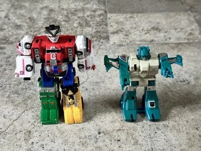 Robot transformador Takara vintage años 80 y Mini Megazord - Lote de 2 - Japón Taiwán Foto 1 de 4