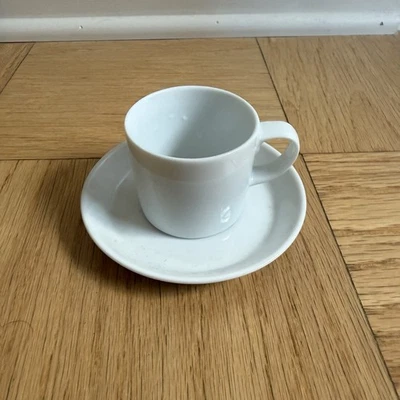 Crate & Barrel Espresso Cup 4oz with Plate Made In Sri Lanka - Image 1 of 4