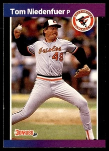 1989 Donruss Tom Niedenfuer Baltimore Orioles #282 - Picture 1 of 2