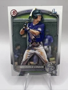 2025 Bowman 1st Charlie Condon Paper Rookie RC BP-75 Rockies Prospect - Bild 1 von 2