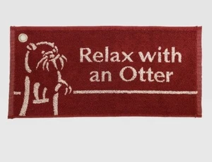 Bar Runner Relax With An Otter Cotton Bar Runner Otter BREWERY Fathers Day Gift - Picture 1 of 6