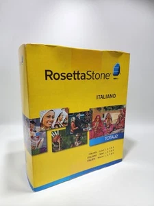 Rosetta Stone Italian Version 4 Level 1-4 Italiano Language CD PC Set Brand New - Photo 1/5